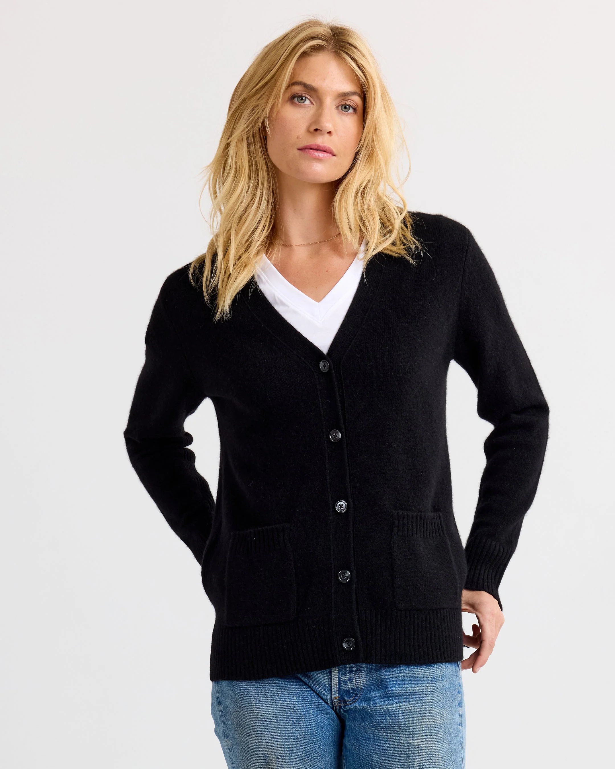 Cashmere Boyfriend Cardigan - Image 2