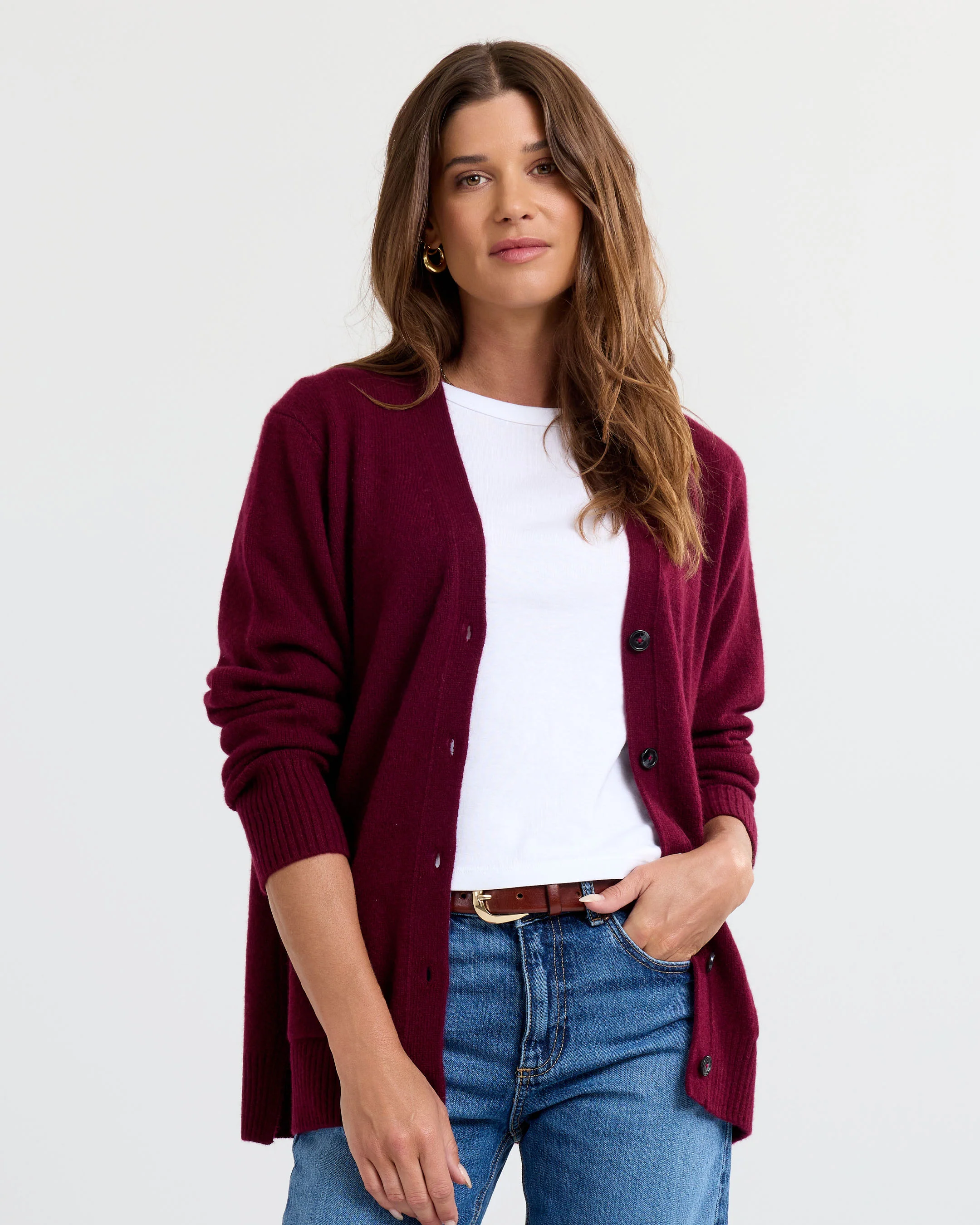 Cashmere Boyfriend Cardigan - Image 2