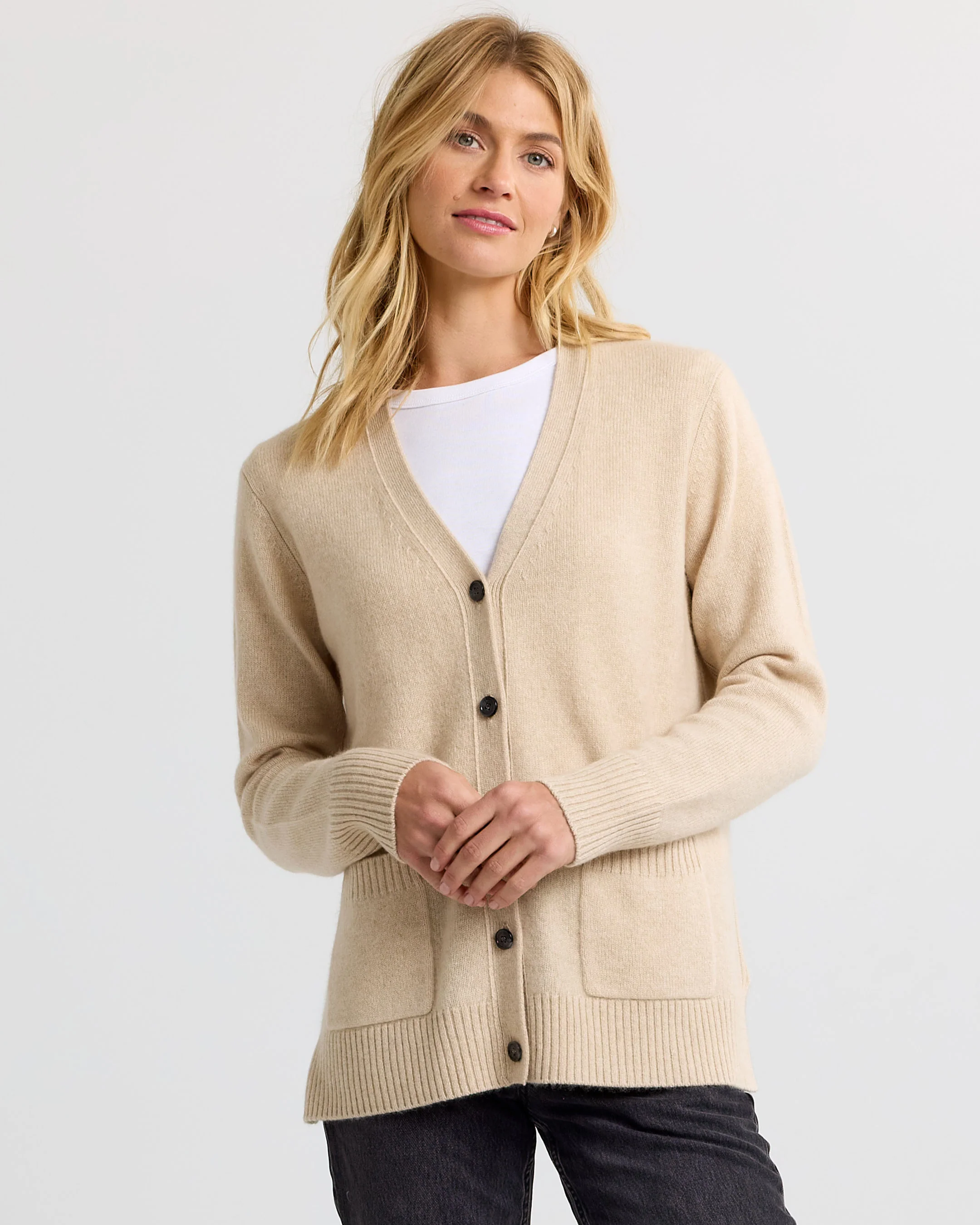 Cashmere Boyfriend Cardigan - Image 2