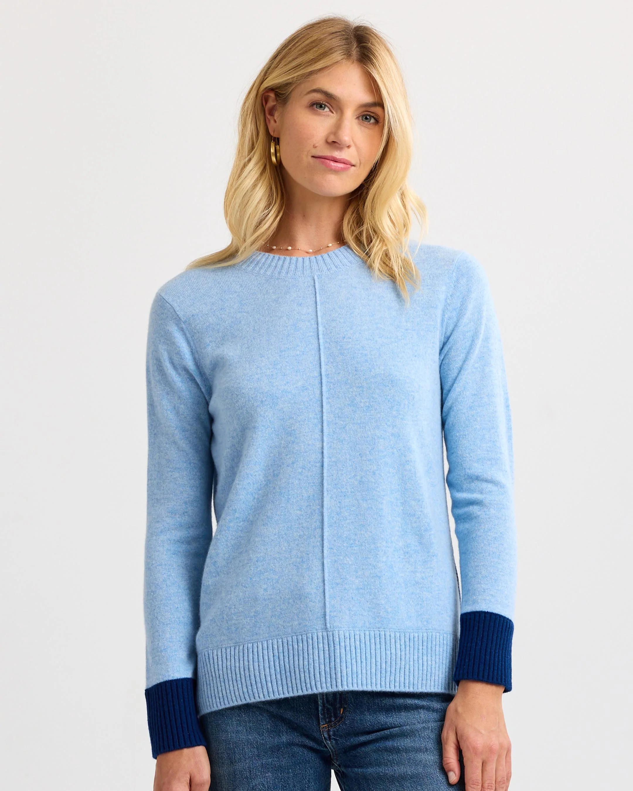 Cashmere Contrast Crew - Image 6