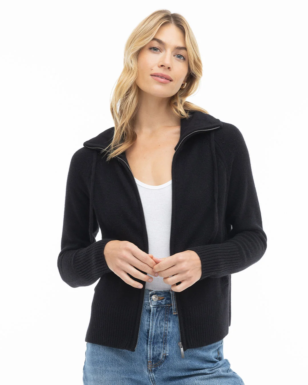 Cashmere Drawstring Cardigan - Image 5