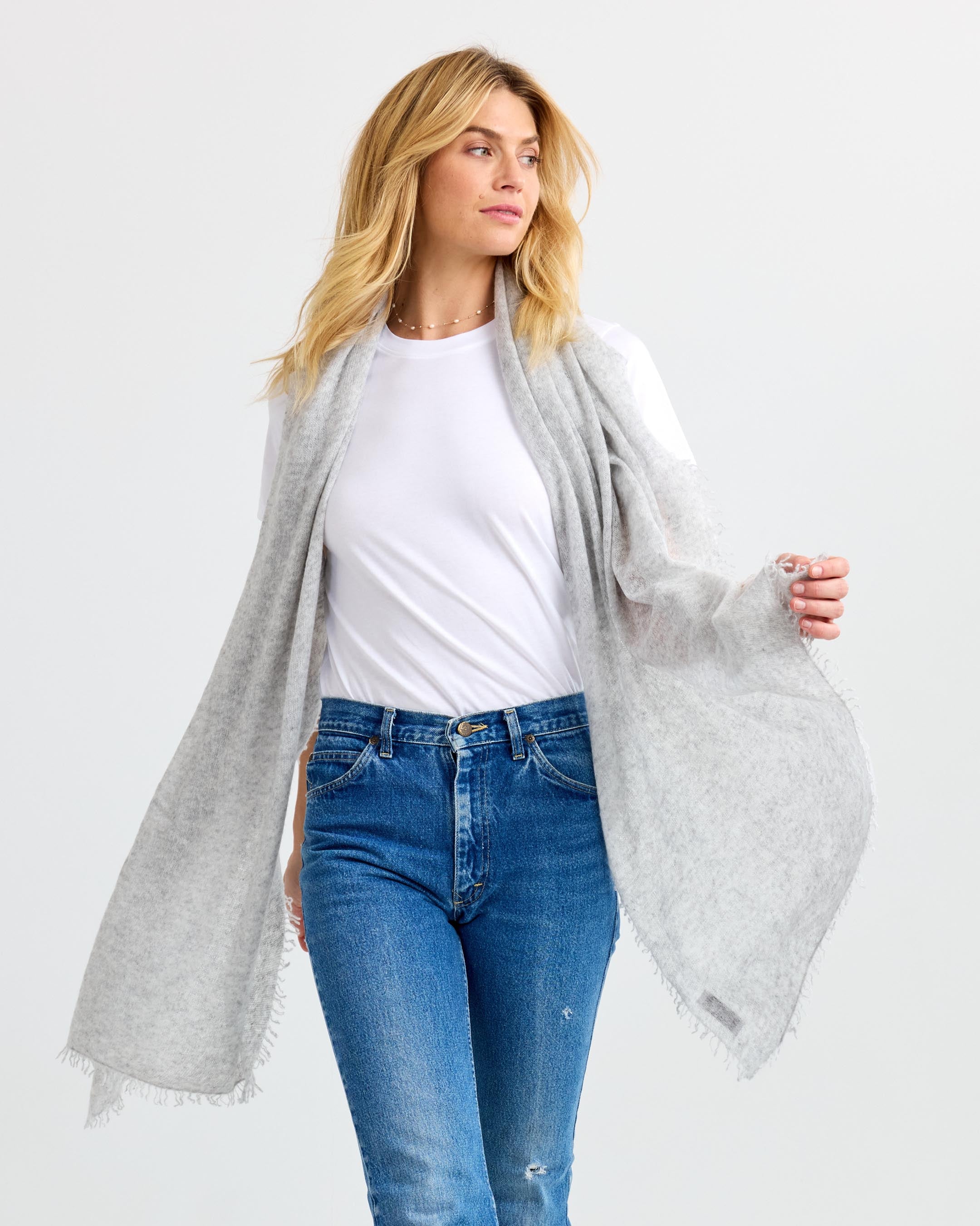 Felted Cashmere Scarf - Image 6