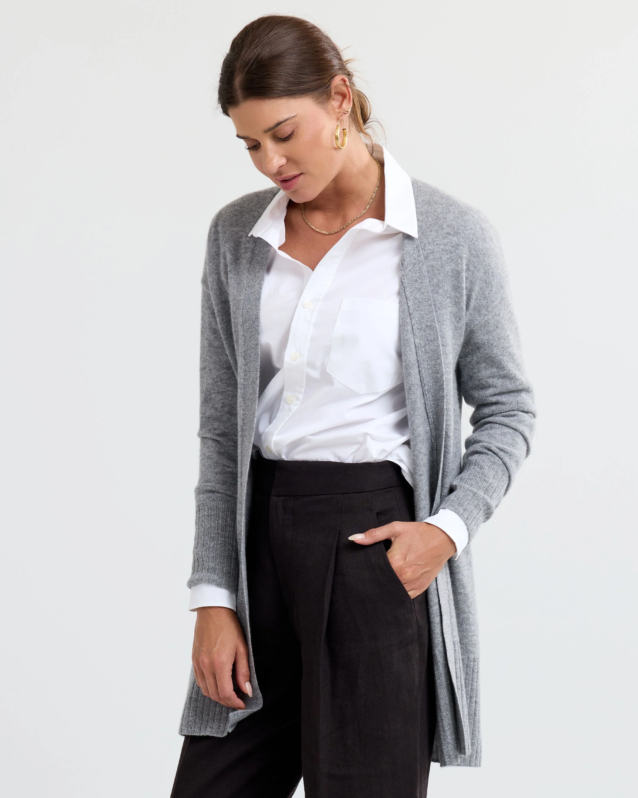 Long Cashmere Cardigan - Image 2