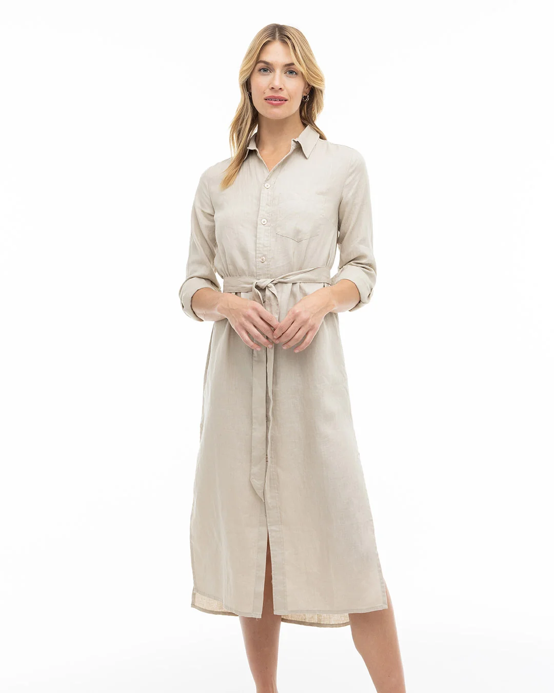 Luxe Linen Shirt Dress - Image 5