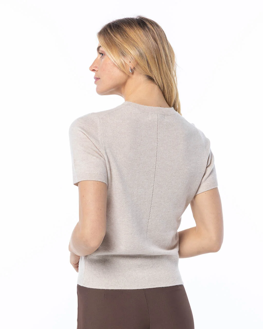 Short Sleeve Cashmere Crew - Image 6